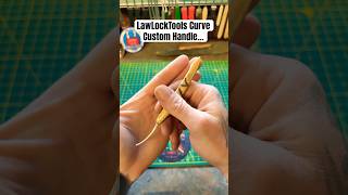 (1419) LawLockTools Curve Pick Custom Handle (Made From Wooden Knives) @andy123law