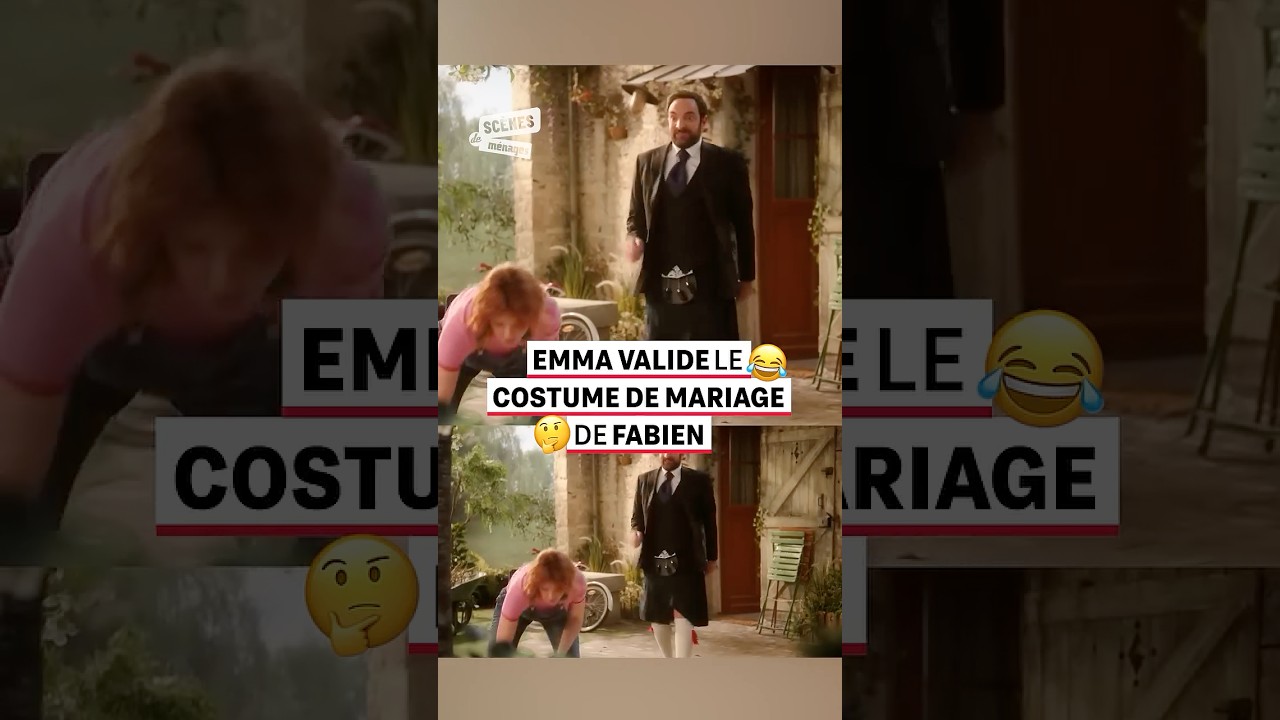 😱 Fabien révèle son costume de marié ! #m6 #scenesdemenages #humour #sketch #sitcom
