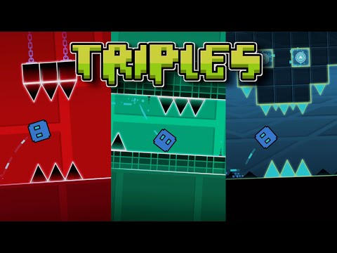 Every Triple Spike in Geometry Dash as of 2.2