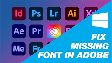 How to fix fonts not showing in Adobe software | missing fonts Even though  installed