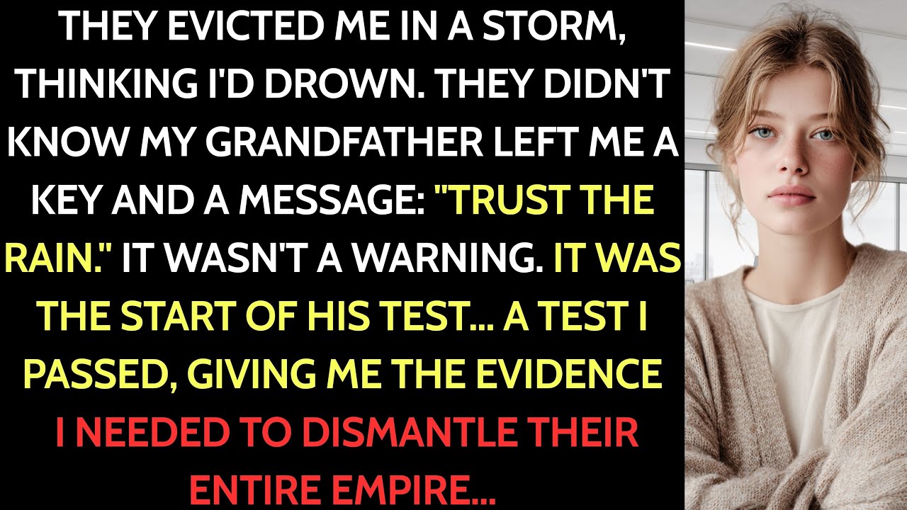 I Got Evicted in the Rain—Then My Rich Grandpa’s Driver Handed Me a Key and a Note…