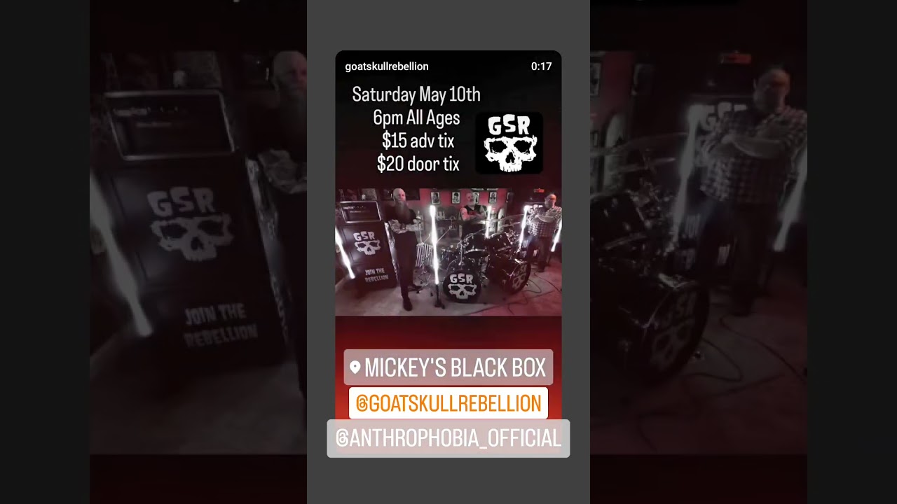 We will be playing Mickey's Black Box in Lititz, PA Saturday May 10th. We are on early. 6pm, All Age