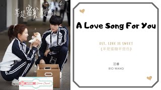 A Love Song For You - Rio Wang 汪睿 OST. Love Is Sweet 《半是蜜糖半是伤》 PINYIN LYRIC