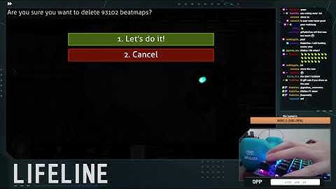 Lifeline literally deletes all his beatmaps