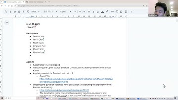 [SIG Docs] Localization Subgroup Zoom Meeting for 2025-09-01