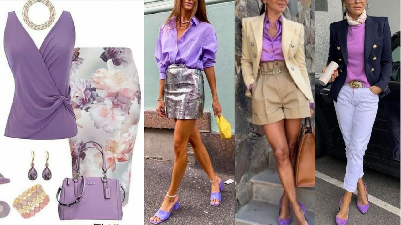 COMBINACIONES Y LOOKS CON BLUSA LILA IDEAS 2022?COMBINATIONS AND LOOKS  WITH LILAC BLOUSE IDEAS 2022 - YouTube