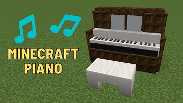 How to Build a Piano in Minecraft I Build Tutorial