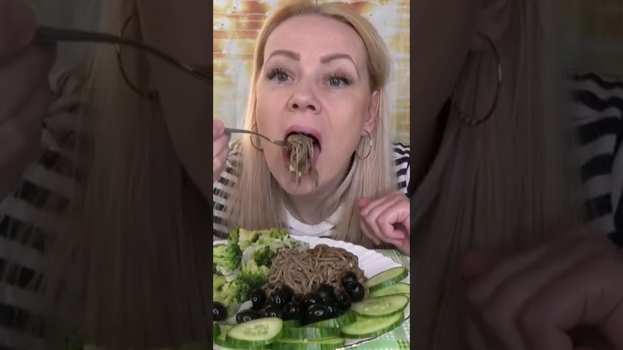 #мукбанг #mukbang #еда гречневая лапша - YouTube
