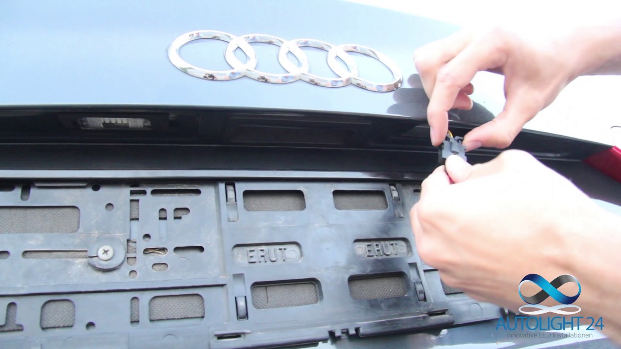 LED License Plate Light Install Audi A5 