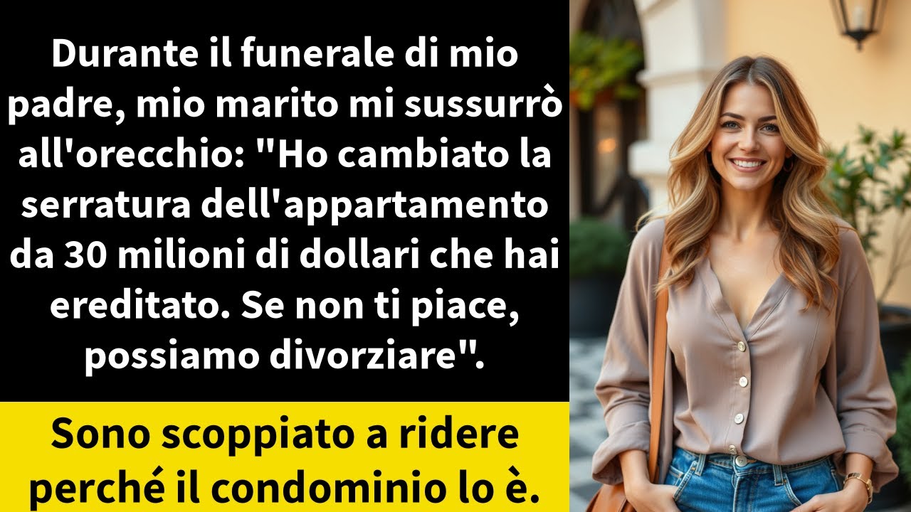 Durante il funerale di mio padre, mio marito mi sussurrò all'orecchio: 