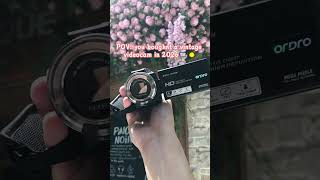 This perfectly recreated the classic 2000s dv camera 📼 #ordro #ordrov12