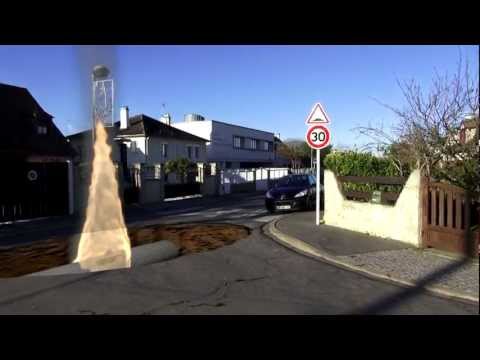 BLENDER 3D Camera Motion Tracking sample 3 "fire simulation"