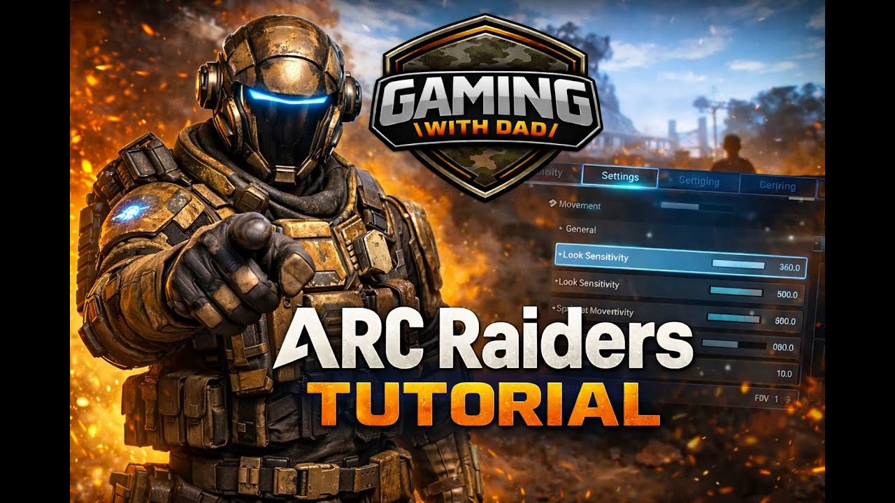 Arc Raiders Beginner Guide - Best Settings & Basic Movement Techniques (Gaming With Dad)