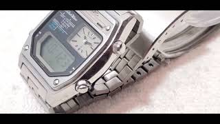 Vintage Seiko SilverWave Ana-Digi Watch Multifunction 1980's Alarm 2 Jewels