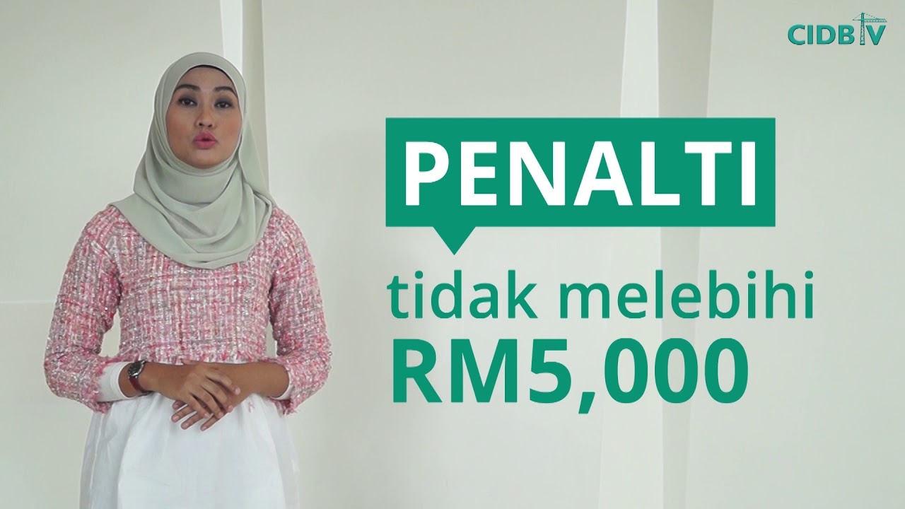 CIDB TV Segmen Berita: Akta 520 pesalah boleh dikompaun RM5000 ringgit