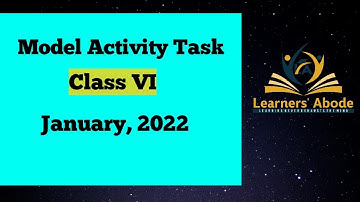 Class 6 English Model Activity Task January 2022 , Part 1 || January Activity Task Class 6 English
