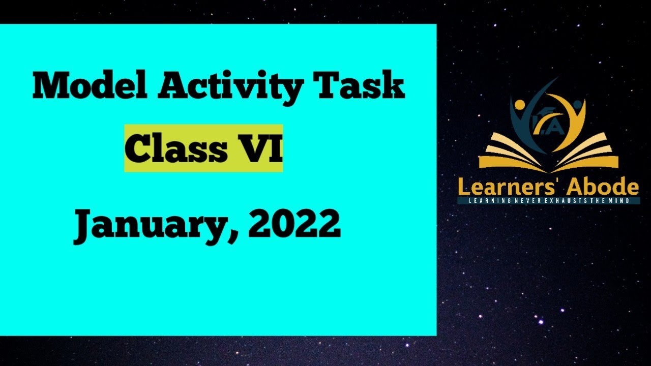 Class 6 English Model Activity Task January 2022 Part 1 January