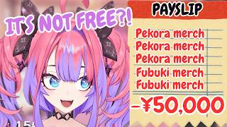 Vivi Loaded Up on Pekora and Fubuki Merch Thinking It Was Free