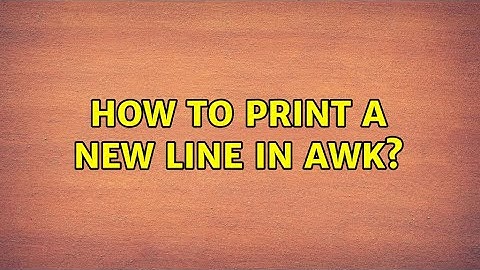 How to print a new line in awk? (4 Solutions!!)