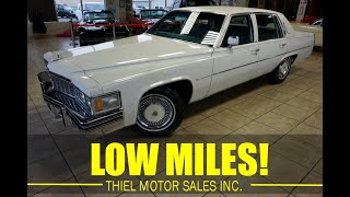 1977 Cadillac Sedan DeVille ONLY 69K MILES Nice Survivor FOR SALE @ WWW.THIELMOTORS.COM