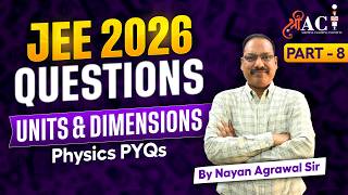 Part 8 of 14 | Units & Dimensions — Physics | JEE 2026 Questions Solved #physics #jee2026 #india