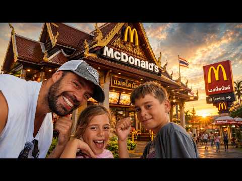 Trying McDonalds in Thailand With The Kids!