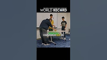 Solving a Rubik’s Cube While Juggling Guinness World Record #rubikscube #shorts