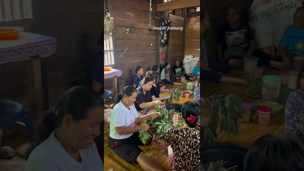 Persiapan pernikahan adat suku dayak 