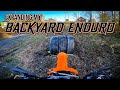 Making a enduro style lap in my backyard