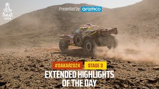 Extended highlights of Stage 3 presented by Aramco - #Dakar2024
