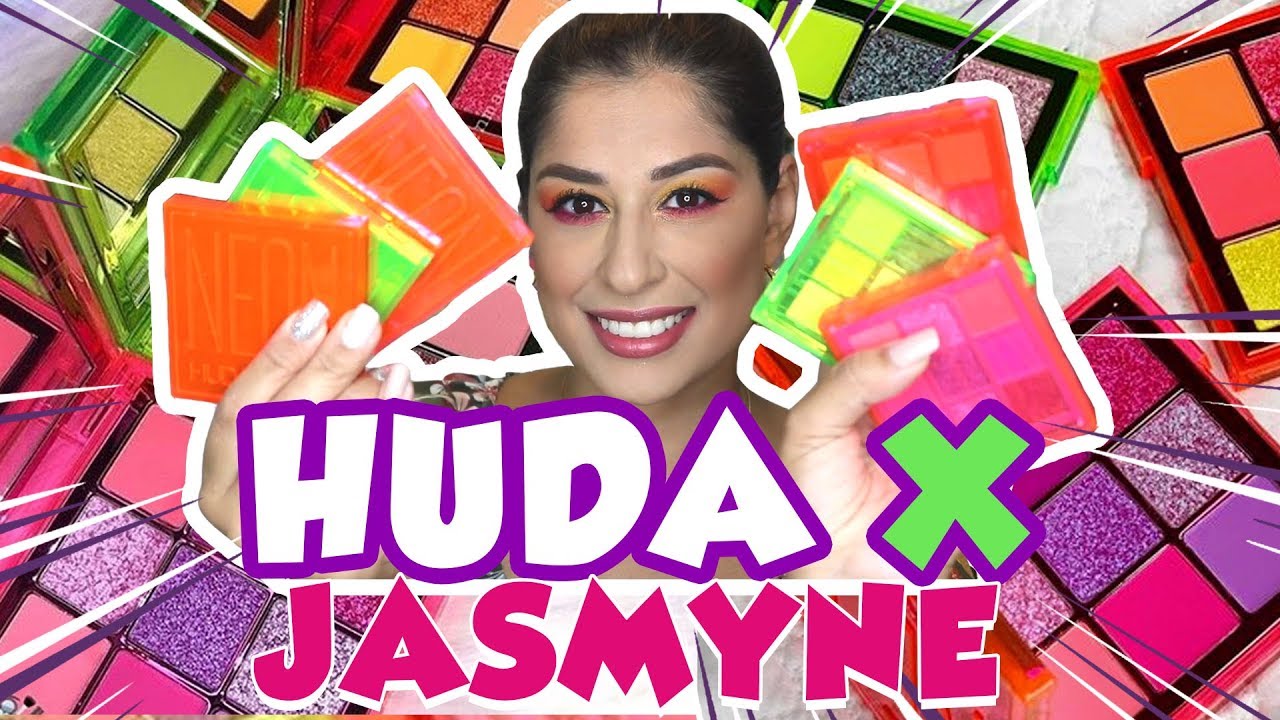 Paletas NEON - JASMYNE X HUDA - COPIARAM AS EMBALAGENS MAS E A QUALIDADE?