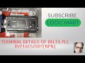 #TERMINAL DETAILS OF DELTA PLC DVP16ES200T(NPN)