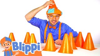 Blippi Plays with Traffic Cones | Blippi and Meekah Best Friend Adventures | Educational Videos