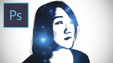 Photoshop Tutorial: Galaxy Face Photo Manipulation Effect