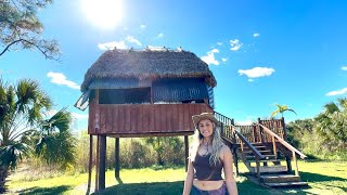 Solo Camping in a Hut in the Everglades (crazy wildlife encounters!)