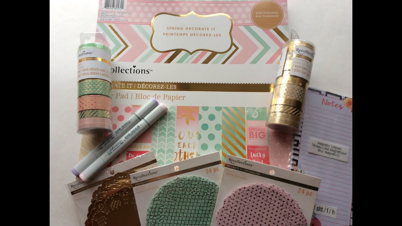 Crafty Scrapbooking & Cardmaking Haul from Michaels YouTube