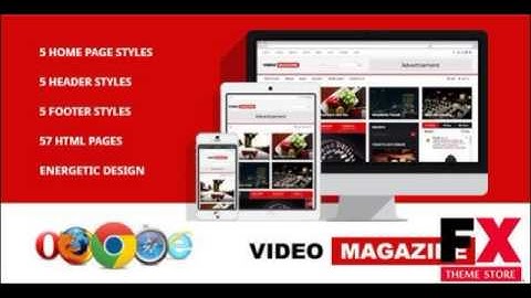 Preview Video Magazine - HTML Magazine Template TFx