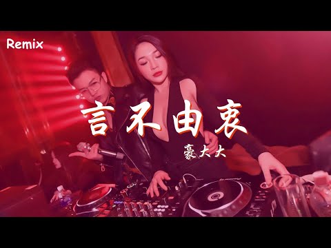 豪大大 - 言不由衷 - [慢搖DJ舞曲] - 2023年最勁爆的DJ歌曲  - [Chinese Dj Remix 2023]