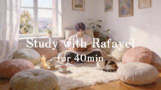 Study with Rafayel for 40 mins 🎨 Love and Deepspace | Deep Ambience &amp; Focus Music