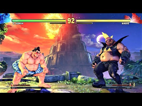 E. Honda vs Birdie (Hardest AI) - Street Fighter V