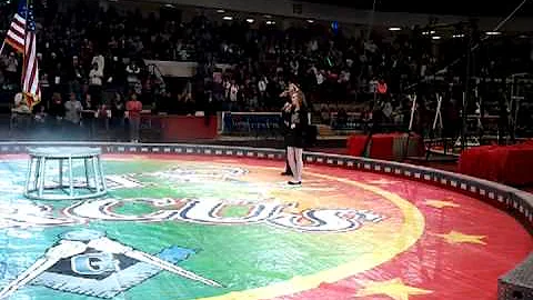 Sara Boyer sings National Anthem