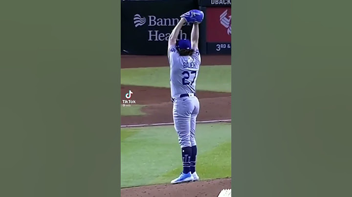 Trevor Bauer out here with the sword celebration