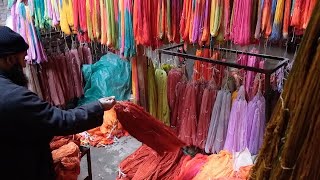 Amazing Ancient Colourful Thread Dyeing Technique