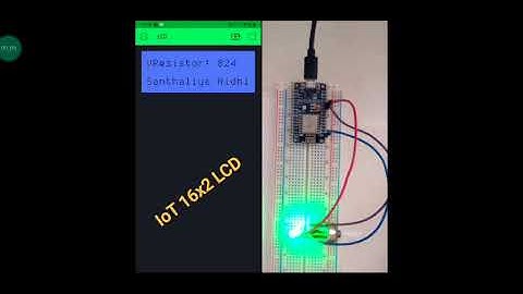 IoT project using NodeMCU & LCD widget in Blynk