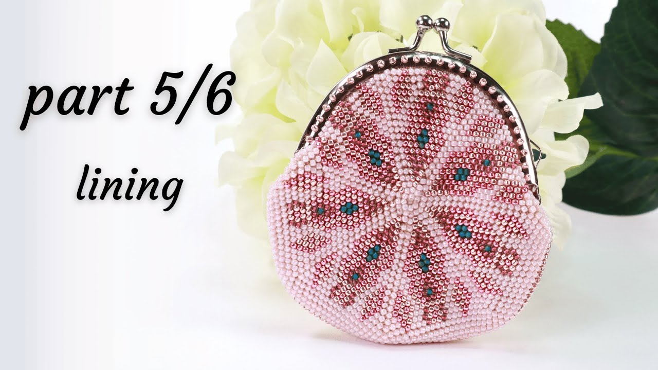 Bead crochet coin purse tutorial PART 5/6 | Crochet 20 rows in spiral | Bead crochet master class