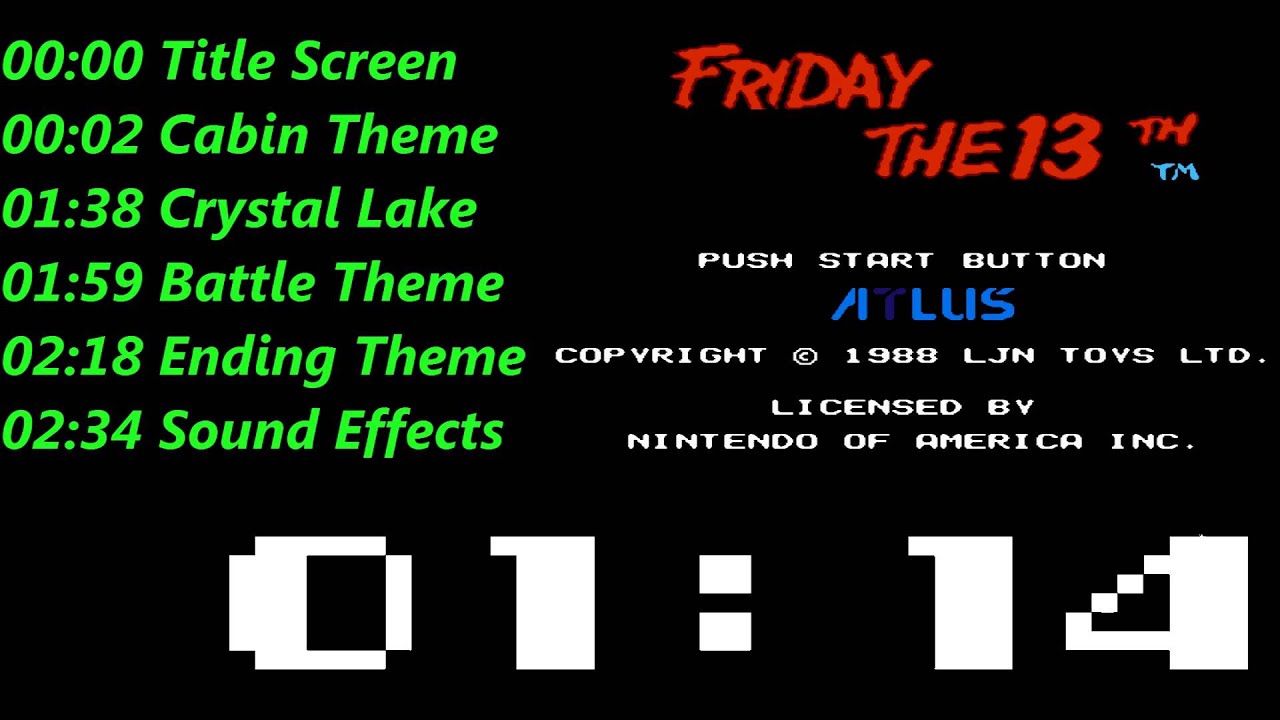 Friday The 13th (NES) Music / Soundtrack