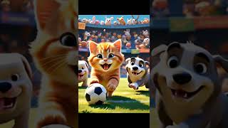 Whisker League: The Cat Who Took on the football stadium|#youtubeshorts #shorts #viralshorts