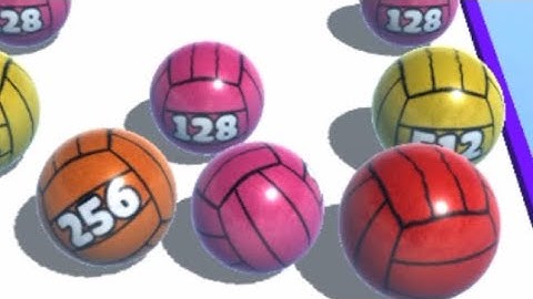 BALL MERGE 2048 - All Levels Gameplay IOS (Levels 68 -69).