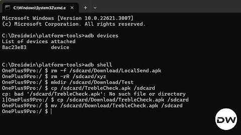 How to Cut/Copy/Paste/Move/Delete Files and Folders via ADB Commands