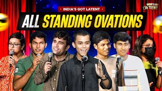 ALL STANDING OVATIONS AT LATENT (PART 1) | India's Got Latent